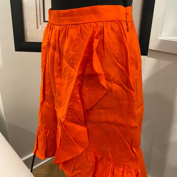 J CREW LINEN SKIRT 4 NEW - Picture 2 of 4